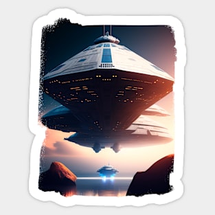 Ufo sighting from a military fighter plane United States Sticker